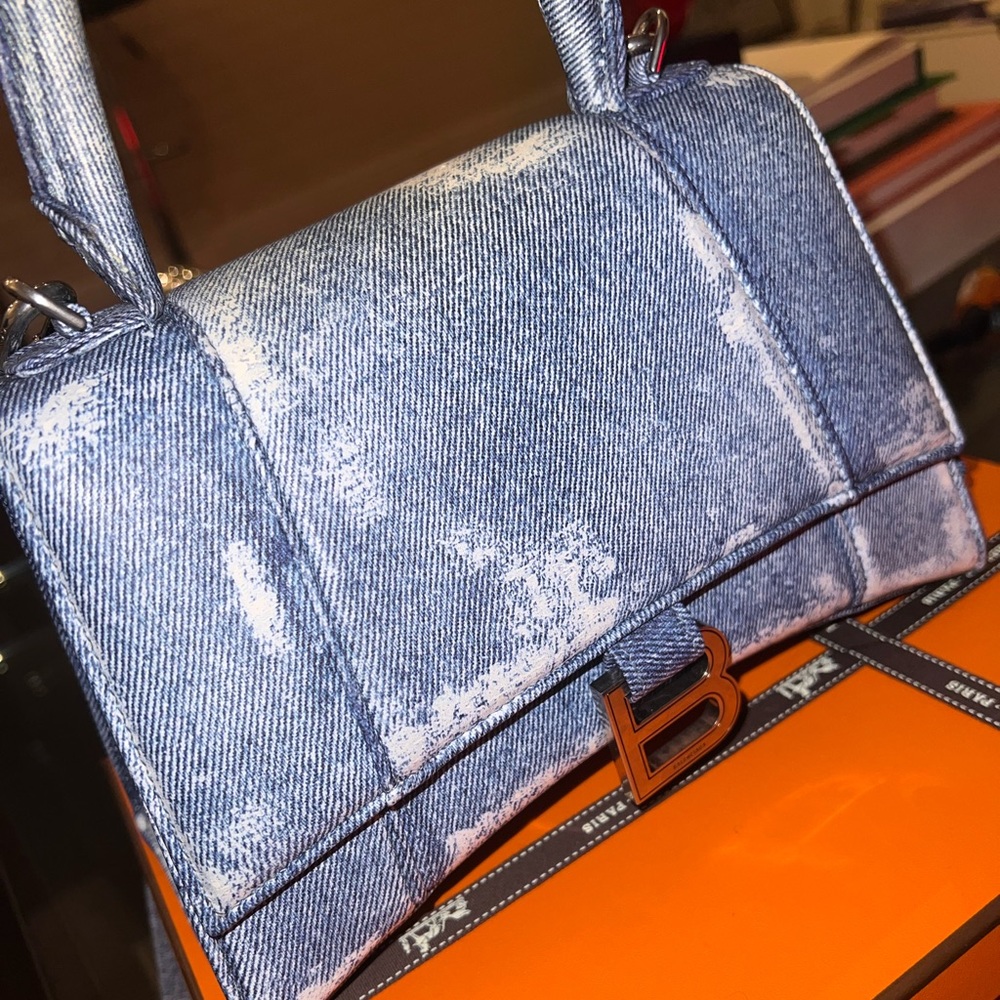 Balenciaga Denim Hourglass bad small